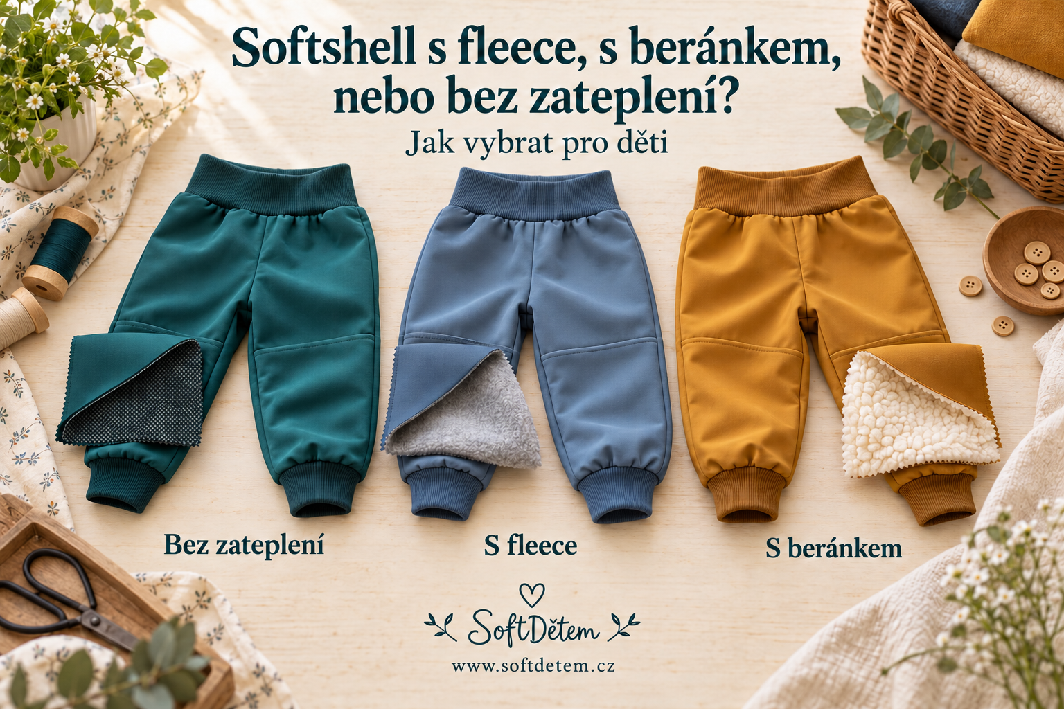 Softshell s fleece, s beránkem, nebo bez zateplení? Jak vybrat pro děti
