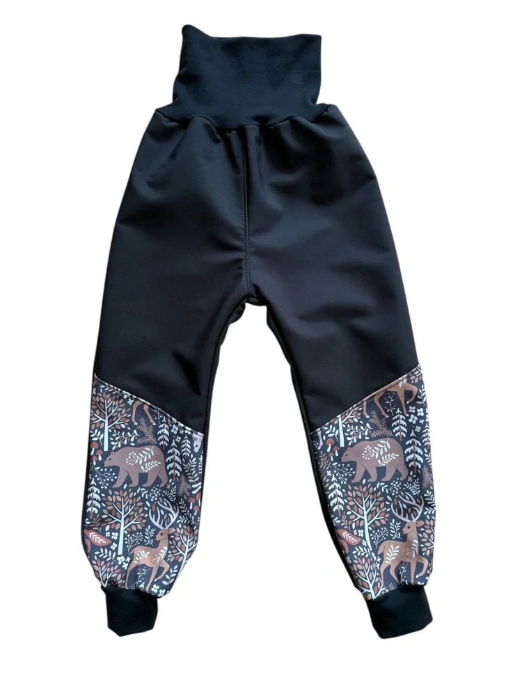 Softshell kalhoty FLEECE - Hnědá zvěř