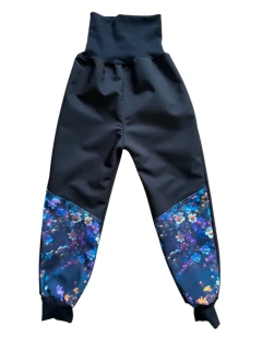Softshell kalhoty FLEECE - kvetoucí větvičky