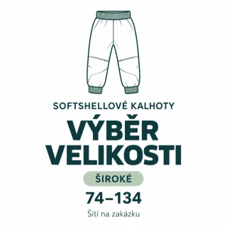 Softshelové kalhoty - ŠIROKÉ